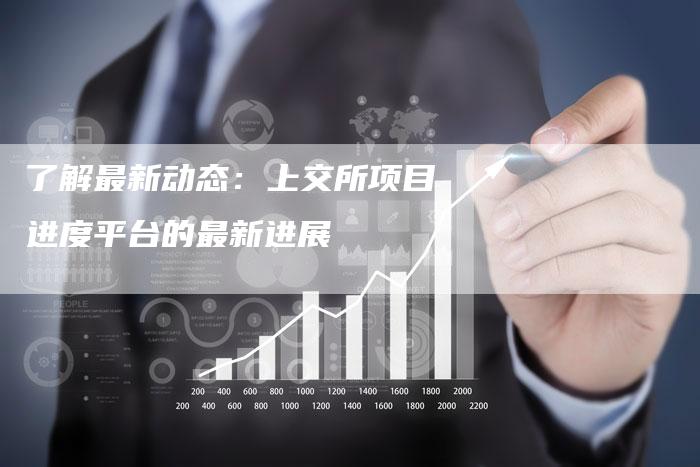 了解最新动态：上交所项目进度平台的最新进展