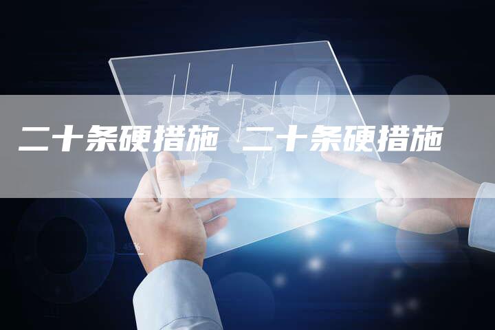 二十条硬措施 二十条硬措施