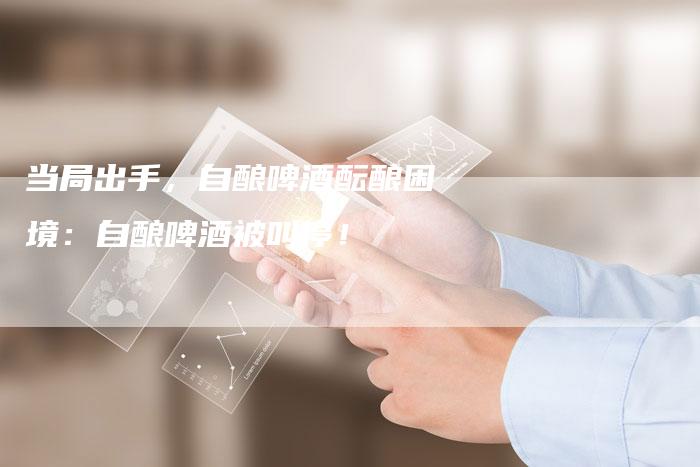 当局出手，自酿啤酒酝酿困境：自酿啤酒被叫停！