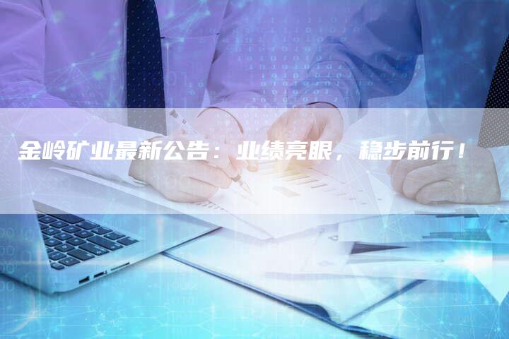 金岭矿业最新公告：业绩亮眼，稳步前行！