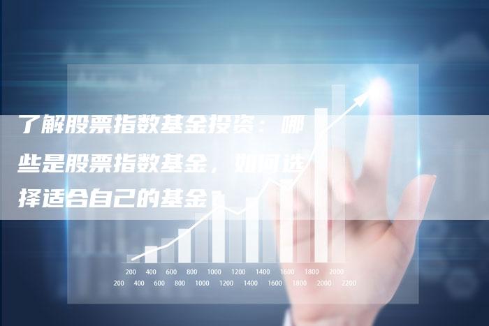 了解股票指数基金投资：哪些是股票指数基金，如何选择适合自己的基金？