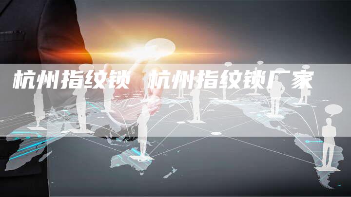 杭州指纹锁 杭州指纹锁厂家