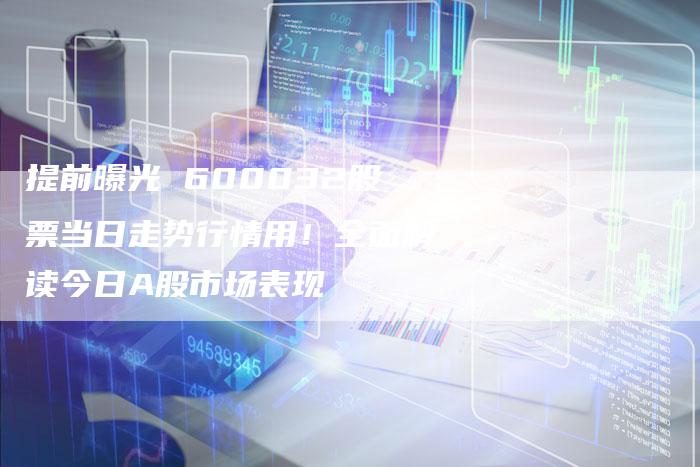 提前曝光 600032股票当日走势行情用！全面解读今日A股市场表现