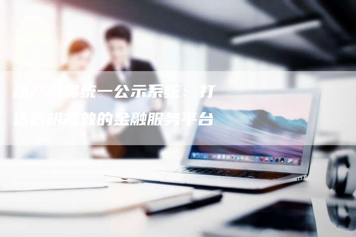 动产融资统一公示系统：打造透明高效的金融服务平台