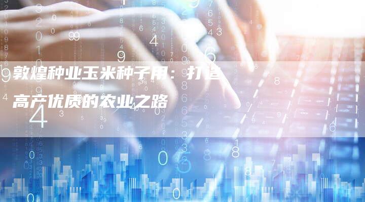 敦煌种业玉米种子用：打造高产优质的农业之路