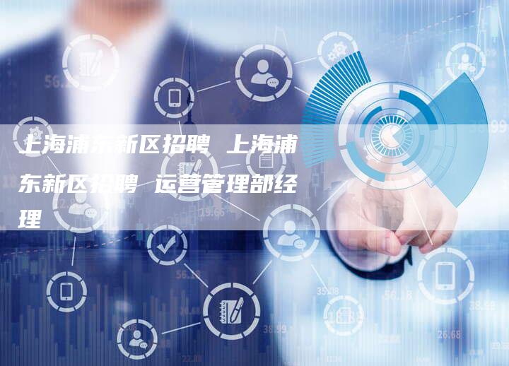上海浦东新区招聘 上海浦东新区招聘 运营管理部经理