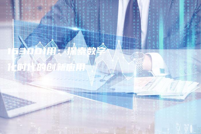 163001用：探索数字化时代的创新应用
