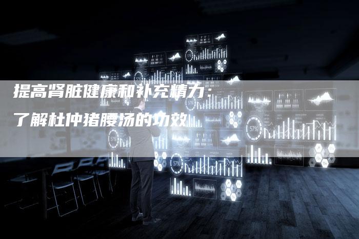 提高肾脏健康和补充精力：了解杜仲猪腰汤的功效