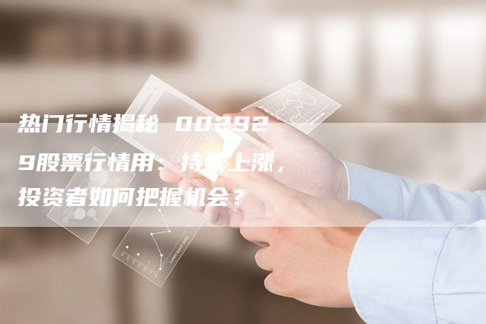 热门行情揭秘 002929股票行情用：持续上涨，投资者如何把握机会？