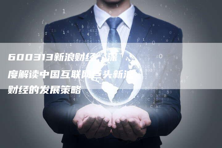 600313新浪财经：深度解读中国互联网巨头新浪财经的发展策略