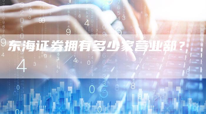 东海证券拥有多少家营业部？