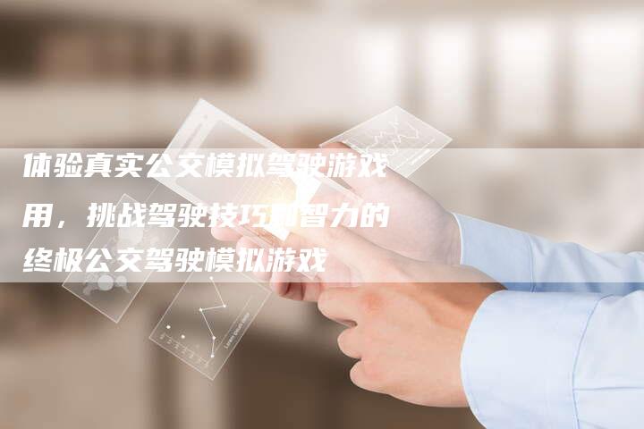 体验真实公交模拟驾驶游戏用，挑战驾驶技巧和智力的终极公交驾驶模拟游戏