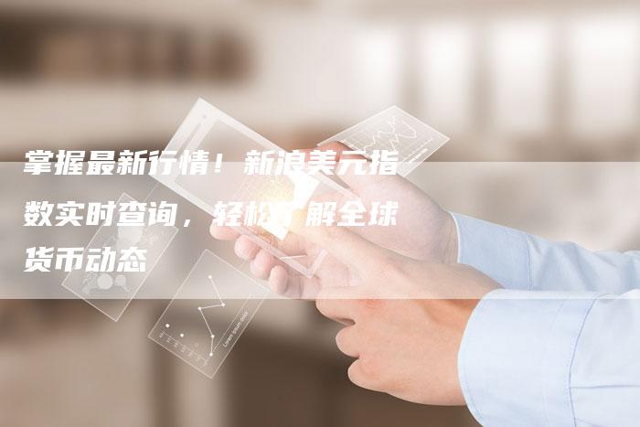 掌握最新行情！新浪美元指数实时查询，轻松了解全球货币动态