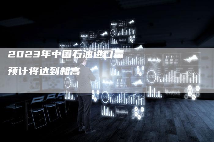 2023年中国石油进口量预计将达到新高