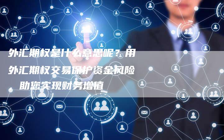 外汇期权是什么意思呢？用外汇期权交易保护资金风险，助您实现财务增值