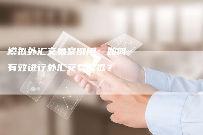 模拟外汇交易案例用：如何有效进行外汇交易模拟？