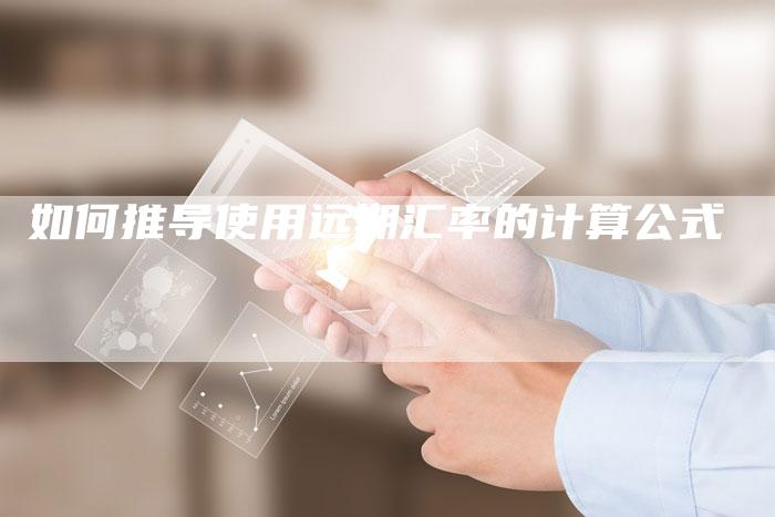 如何推导使用远期汇率的计算公式
